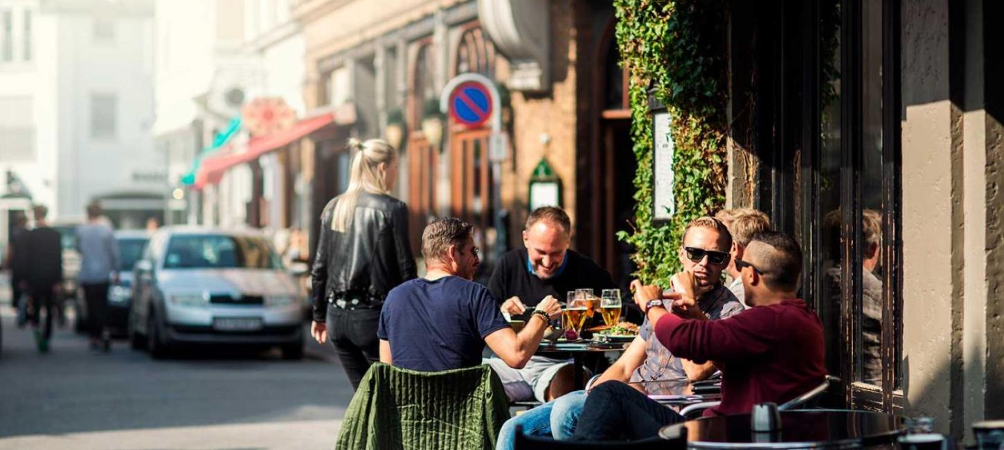 Hygge på café i centrum af Aarhus