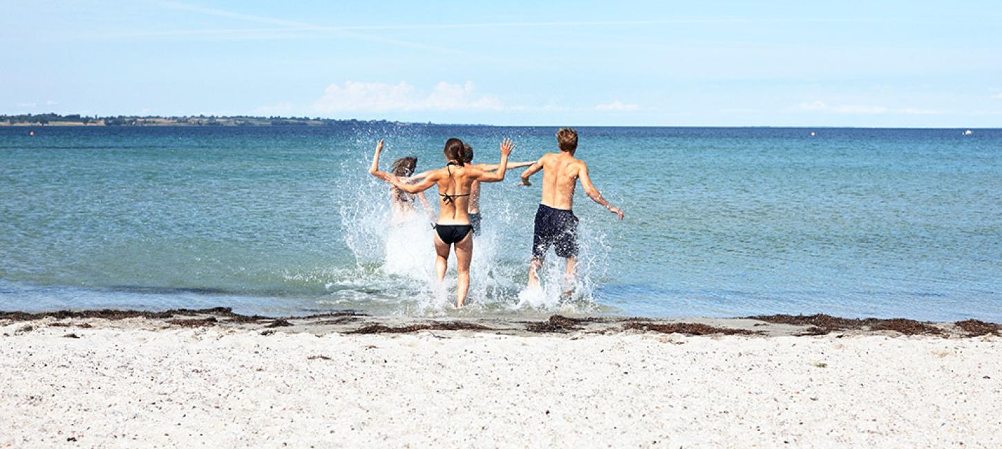 Schöner Sandstrand in Aarhus