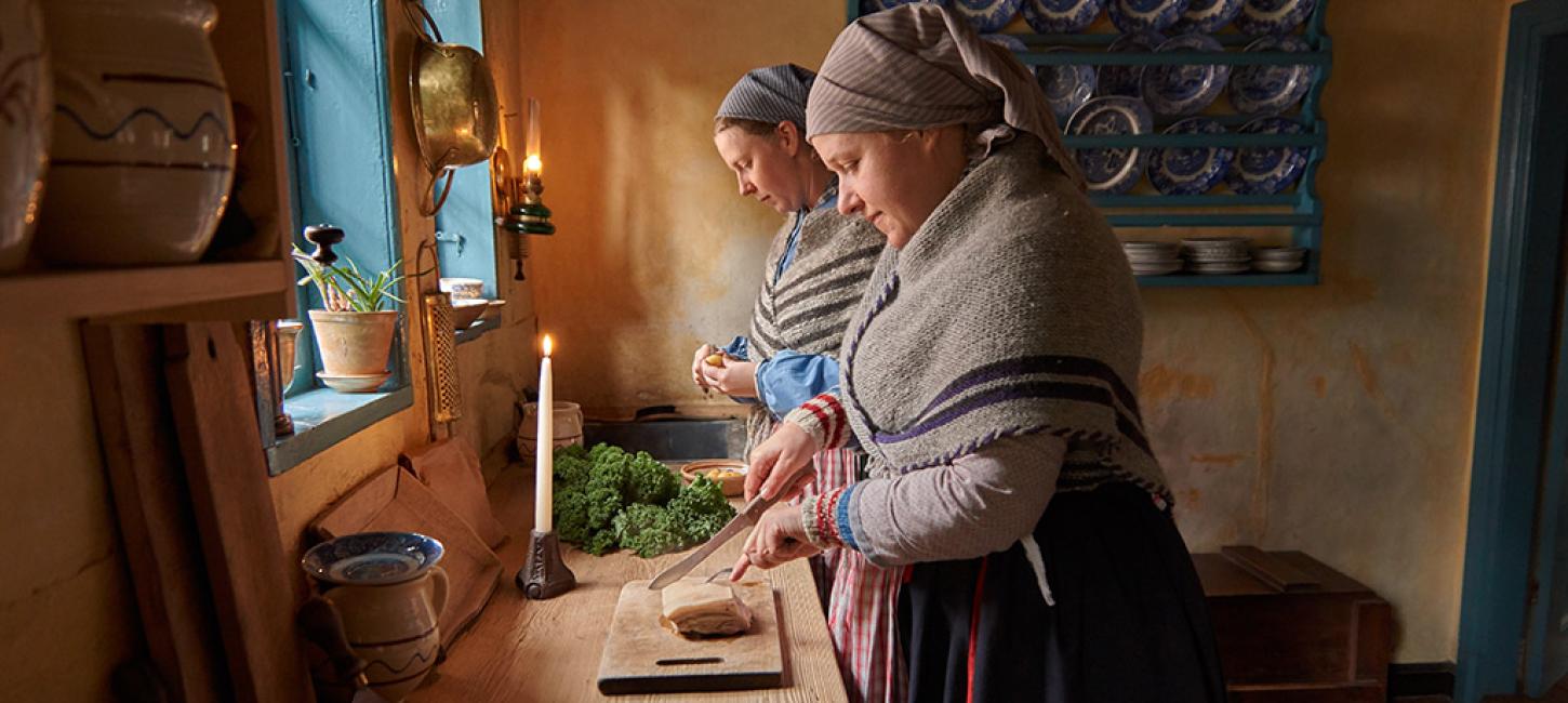 Juleforberedelser i Den Gamle By i Aarhus