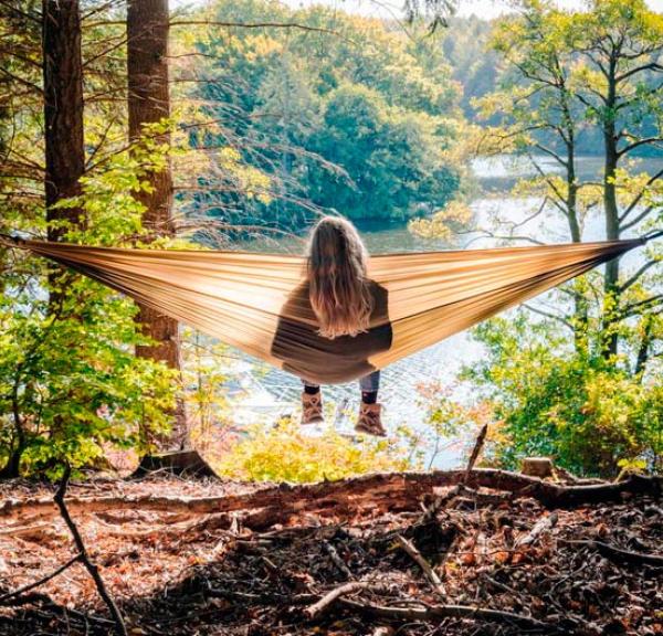 Udsigt over søerne ved Silkeborg i Søhøjlandet