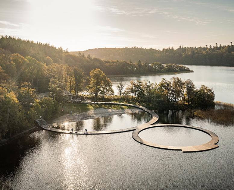 Vestre Søbad i Almindsø ved Silkeborg